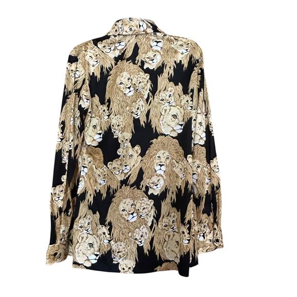 Vintage 70s Lion Print Bikini & Cover Up Set The Twins Inc. Miami L - Picture 3 of 9